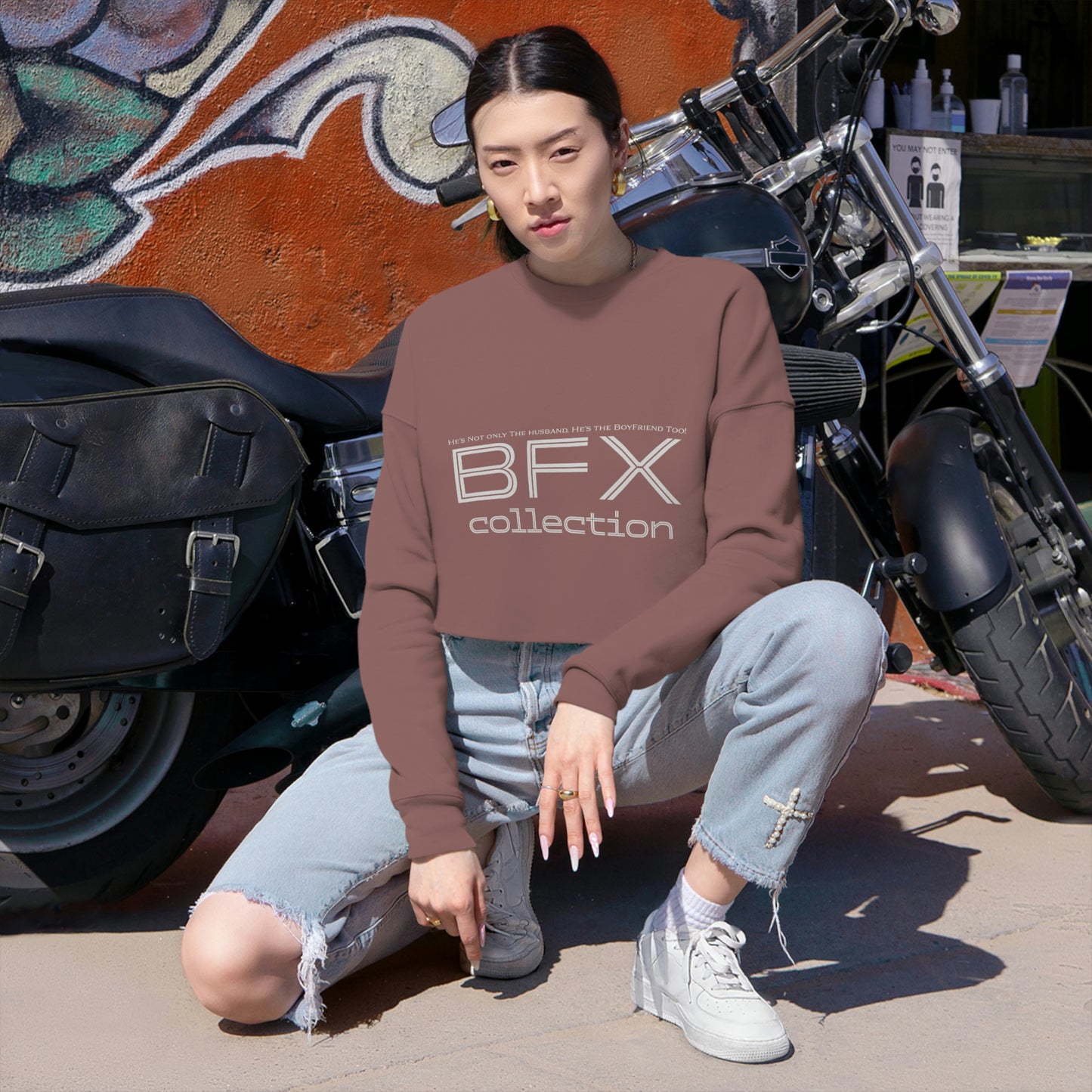 BFX Women's Cropped Sweatshirt