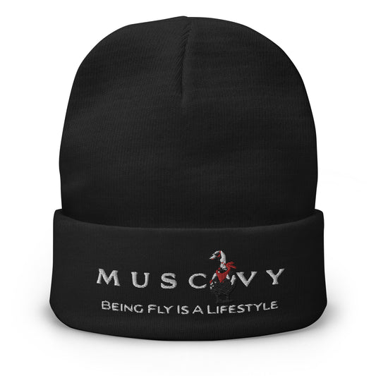Muscovy Embroidered Beanie