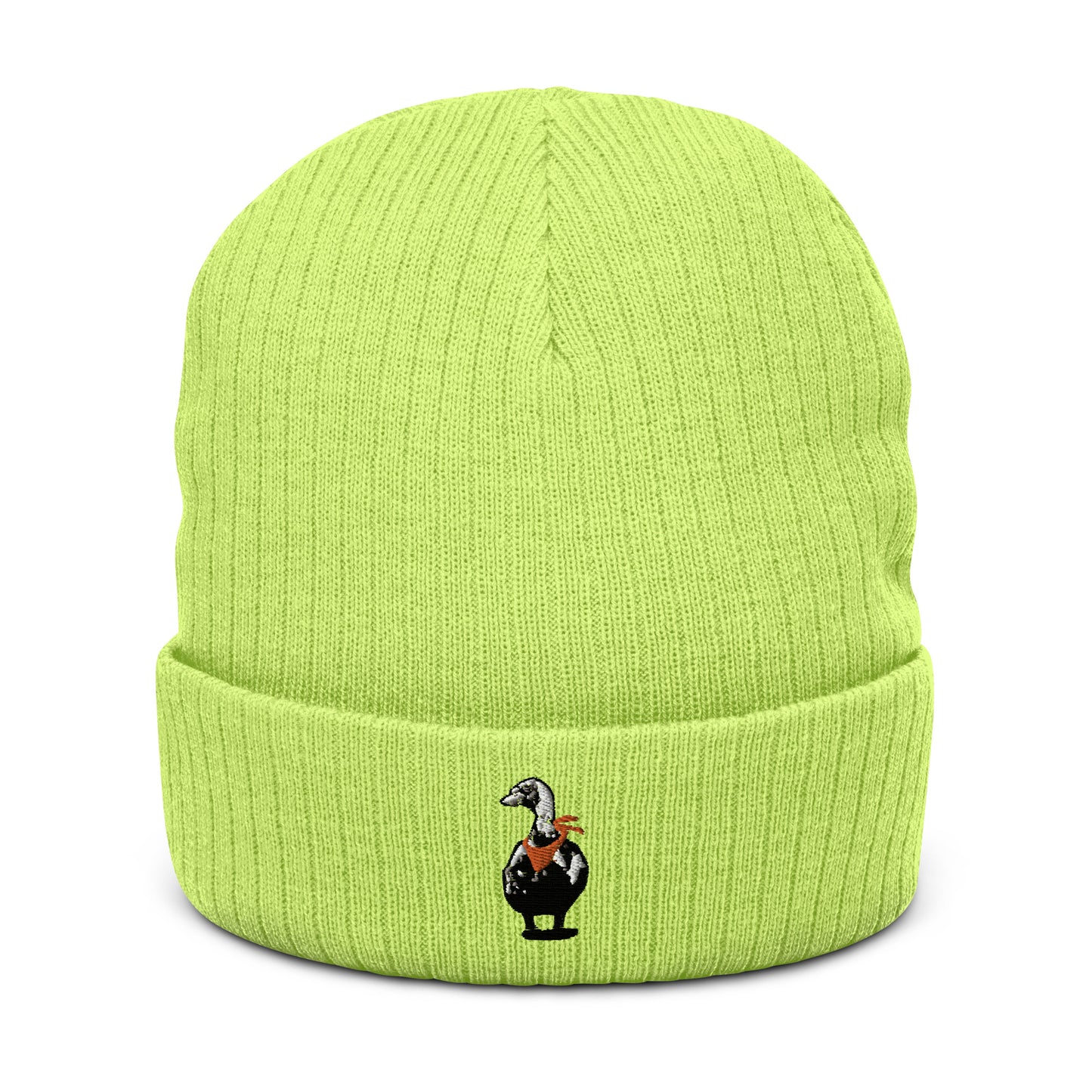 Muscovy Duck Ribbed knit beanie